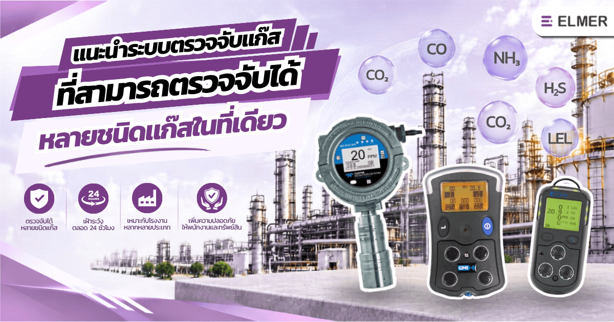 ระบบตรวจจับแก๊ส ที่สามารถตรวจจับแก๊สรั่วไหล ได้หลายชนิดในเครื่องเดียวมีรุ่นไหนบ้าง