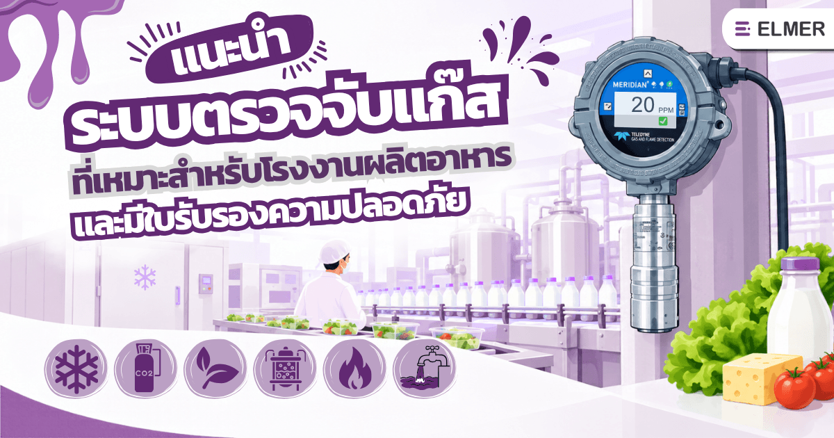 แนะนำ ระบบตรวจจับแก๊ส ที่เหมาะสำหรับโรงงานผลิตอาหารและมีใบรับรองความปลอดภัย